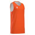 X500 Basket Shirt ORA/WHT S Vendbar teknisk basketdrakt - Unisex