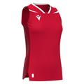 Lily Eco Sleeveless Shirt RED/WHT 3XS Teknisk kamp og treningsdrakt - Dame